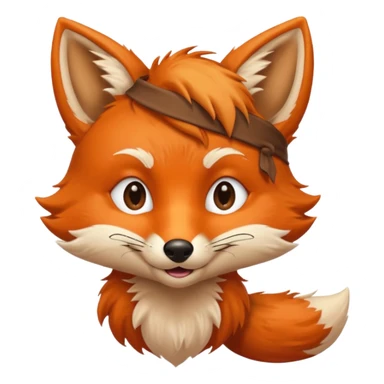 Foxy the fox with a hook sticker