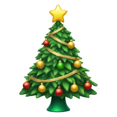 Festive Christmas tree sticker