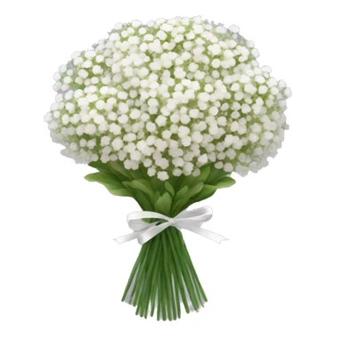 babies breath flower bouquet sticker