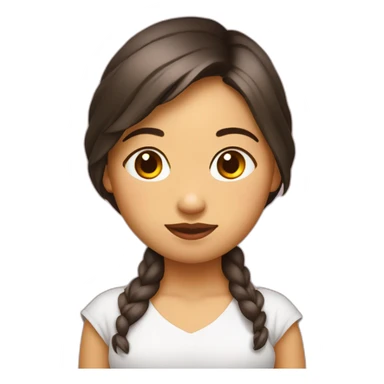 Una niña de tamaño grande con la piel de gallina  sticker