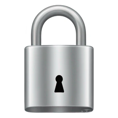 Padlock with handshake sticker