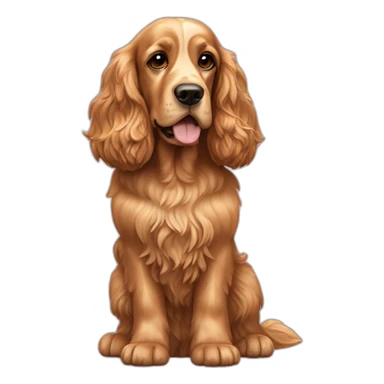 Dog-golden-english-cocker-spaniel-full-body sticker
