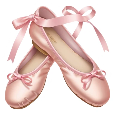 pastel pink ballet shoes sticker