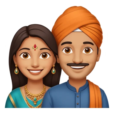 2 indian couple beautiful 😍 full size sticker