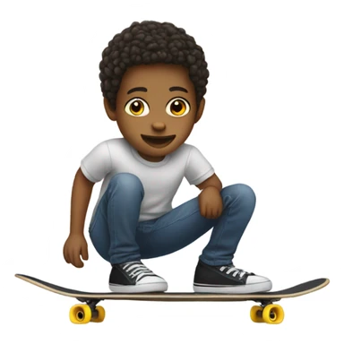 A child with no legs ,skateboarding  sticker