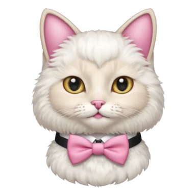 Gato con moño Rosita sticker