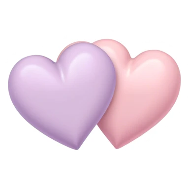 Two-hearts-coloured-light-pastel-shade sticker