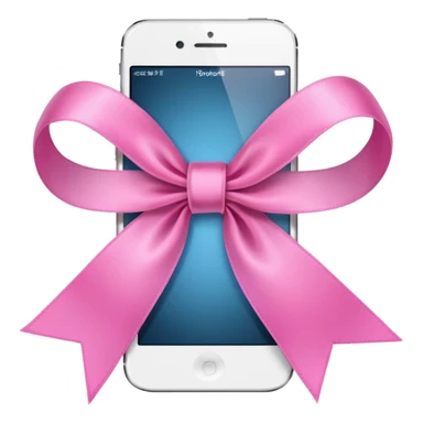 Laço rosa iPhone  sticker