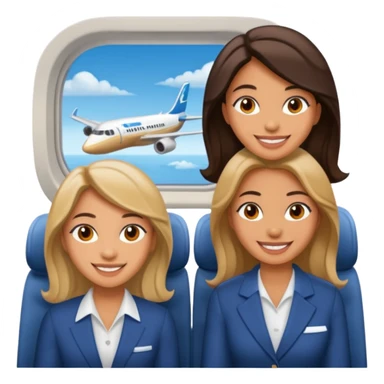 vanessa and irene on plane sticker