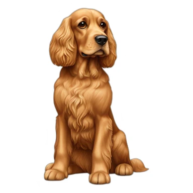 Dog-golden-english-cocker-spaniel-full-body sticker
