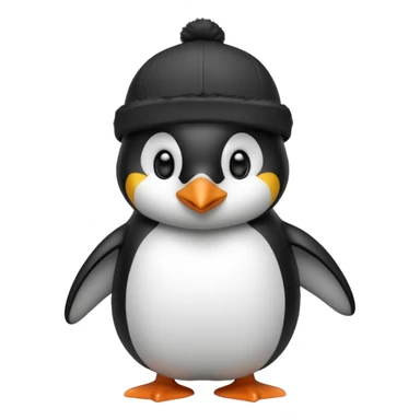penguen with cap sticker