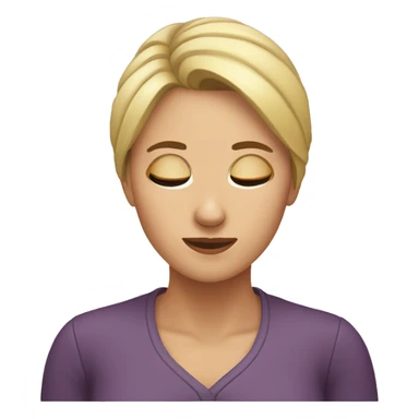 woman searching with hand on forehead sticker