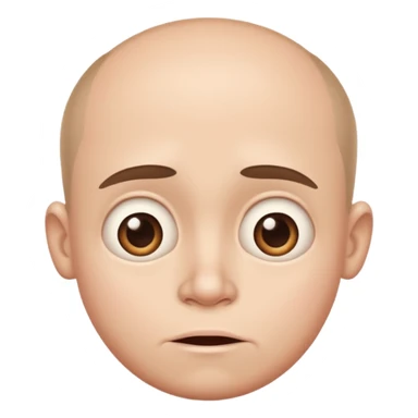 Funny caricature style cartoon, big head and small body sticker