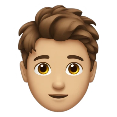 Brown hair Mykyta Viktor  sticker