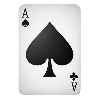 ace of spades playing card sticker