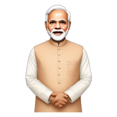 Pm narendra modi in kurta sticker