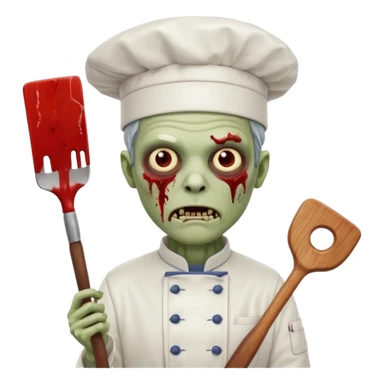  zombi man chef sticker