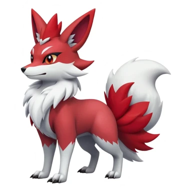 Braixen-Zoroark-Zangoose-hybrid-creature sticker