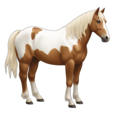 Cheval qui a la couleur café au lait sticker