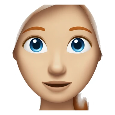 ginger straight hair and blue eyes woman with a beer on the hand sticker