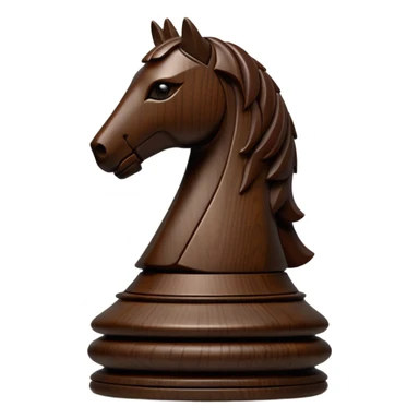 piece of chess knight in dark sticker