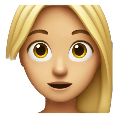 Surprised girl sticker