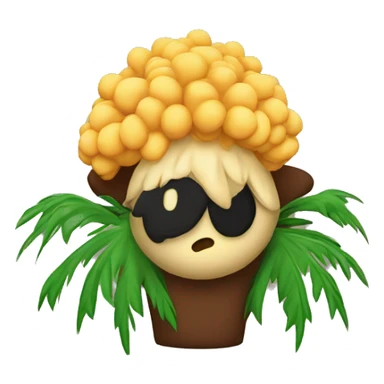 pjnk palm puff hoodie sticker