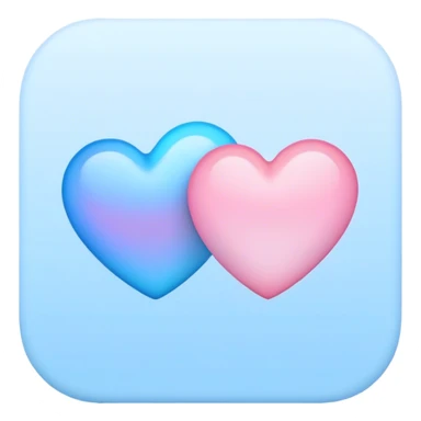 Two-hearts-coloured-light-pastel-shade sticker