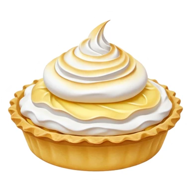 Lemon tartlet with meringue on top sticker