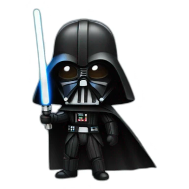 Dark vador with light saber sticker