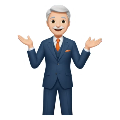 een man van 50 die een theather voorstelling geeft en een leuke grap maak met een theather op de achtergrond en hij moet nederlands zijn sticker