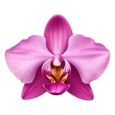pink orchid  sticker