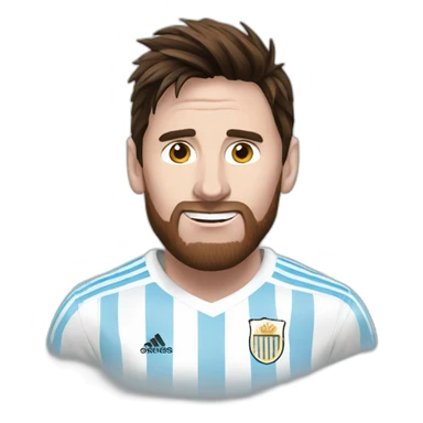messi argentina sticker