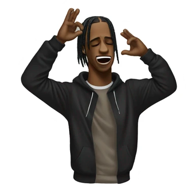 Travis Scott qui dab sticker