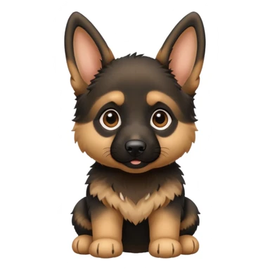 German shepherd puppy cute sticker