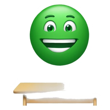 Green chalkboard in school classroom sticker