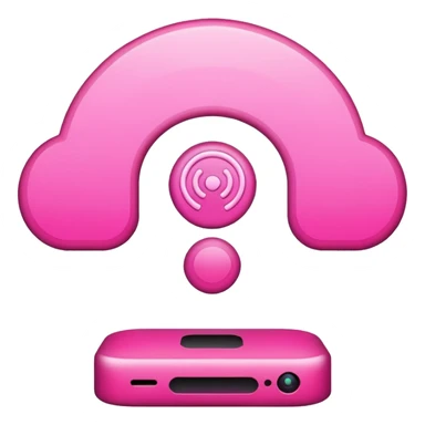 pink wifi sticker