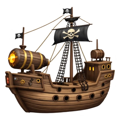 pirate ship bomb sticker