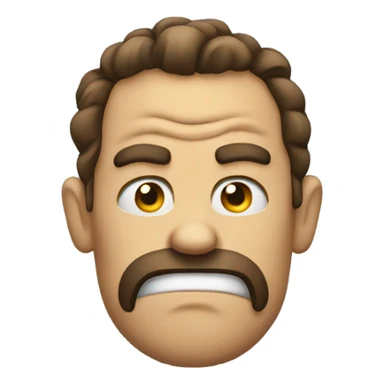 Glaring emoji sticker