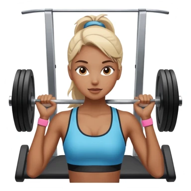sport girl gym sticker
