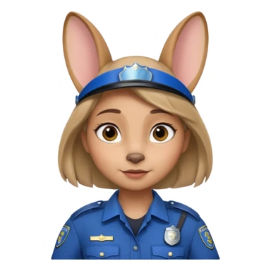judy hopps with police suit from zootopia, pixar sticker