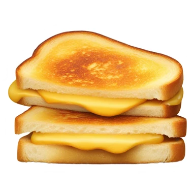 Grilled cheese sandwich on white bread sticker
