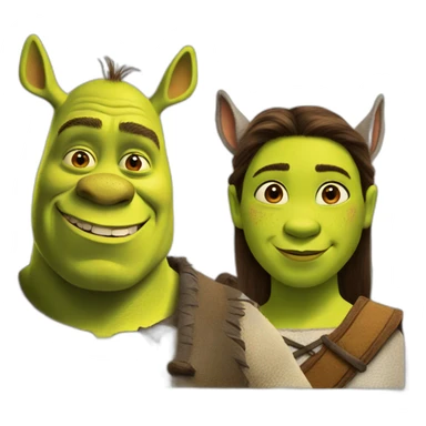 Shrek and donkey sticker