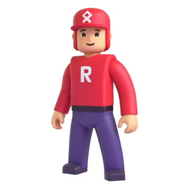 Roblox character, modern avatar style sticker