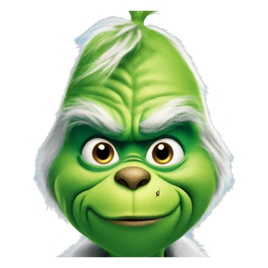 The grinch blue sticker