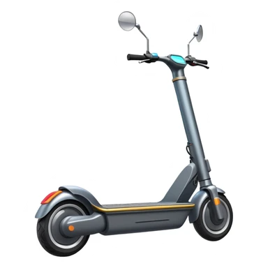 modern electric scooter with battery pack, transportation vehicle sticker