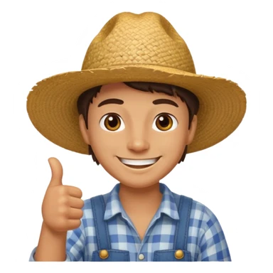 papa le gusta la iidea granjero  con puño de like sticker