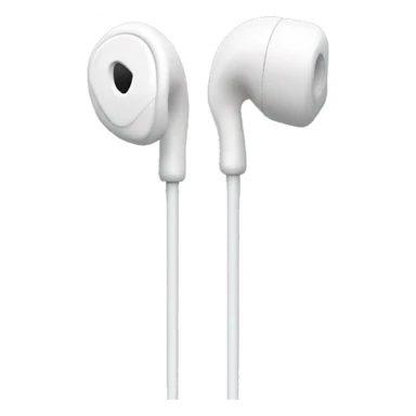 wire apple ear buds  sticker