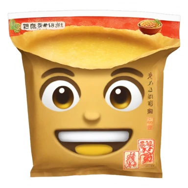 buldak ramen in package sticker