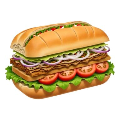 Döner‑Fladenbrot, frisch aufgebacken, leicht geröstet, gefüllt mit saftigem Dönerfleisch, knackigem Salat, Tomaten, Zwiebeln und Kräutersauce. Warme Food‑Fotografie, hohe Details, weiches Licht, Fokus auf Texturen, appetitlich, moderne Restaurant‑Ästhetik, natürliche Farben. sticker